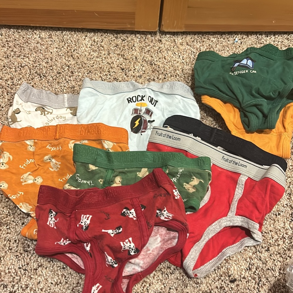 Gymboree toddler underwear. One pair of fruit of loom.